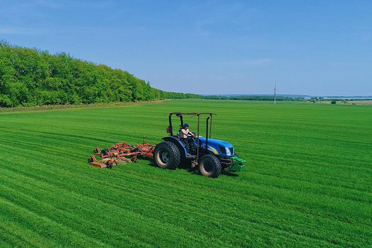 «Кто разбирается в сельском хозяйстве, знает, что для выращивания газона требуется соответствующая техника. Мы закупили дорогое, и даже уникальное оборудование из Канады и Голландии. Также для выращивания требуются удобрения и система орошения, которая реализована на 300 Га»