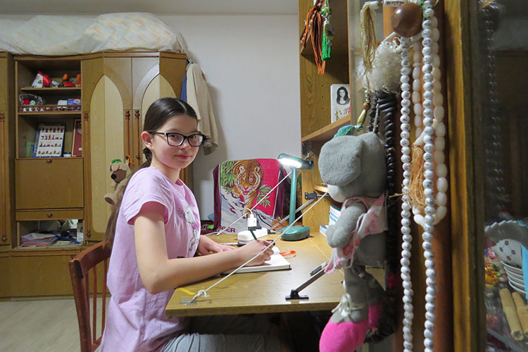 Рада искусно плетет оригами, вышивает бисером. Девочка мечтает стать веб-дизайнером