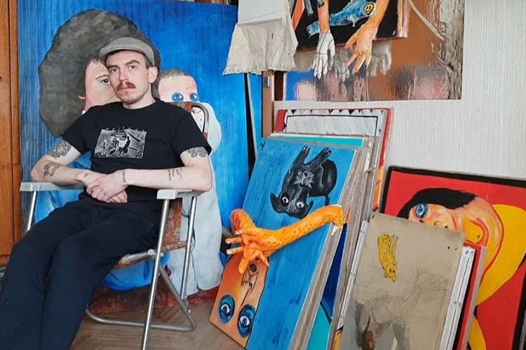 «Не думаю, что вышивание исключительно женское дело»: художник Кирилл Манчунский в «БИЗONe»