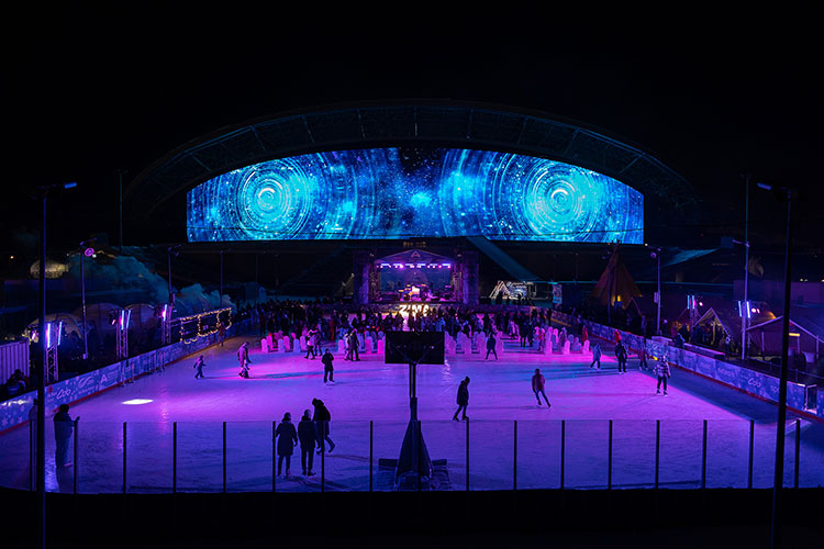 Зимний фестиваль будет проходить на катке «Ак Барс Арена» перед огромным экраном медиафасада стадиона