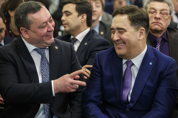 За весь период  плодотворного сотрудничества с Газетдиновым Ильшат Фардиев (справа) через «Сетевую компанию» перечислил ему 7,4 млрд рублей