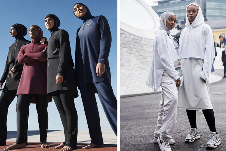 Компании Nike в 2017-м создала первую коллекцию спортивных хиджабов для мусульманских спортсменок, обозначив тем самым момент, когда исламская мода становится частью мировой фешен-индустрии и самостоятельным трендом