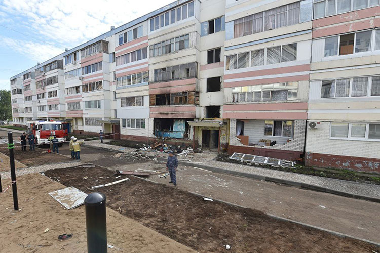 Взрыв в доме № 11 по улице Вахитова произошел в районе 5 утра