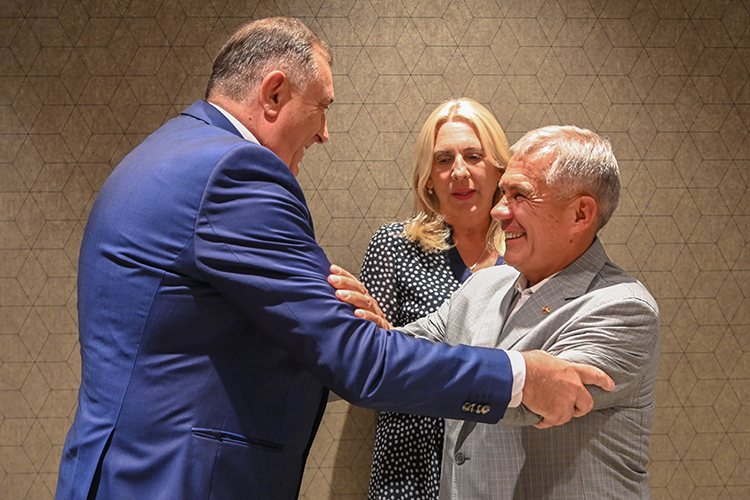 Минниханов также встретился с президентом Республики Сербской Боснии и Герцеговины Милорадом Додиком