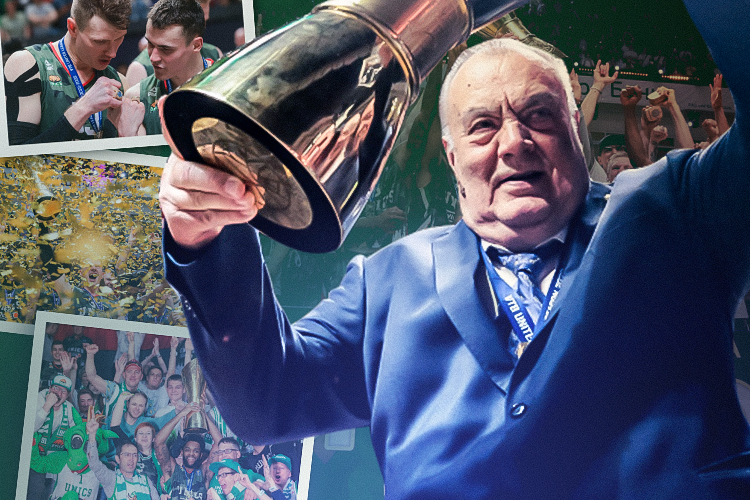 Чемпионский трофей — лучший подарок на 25-летний юбилей президентства в УНИКСе Евгений Богачев сделал себе сам