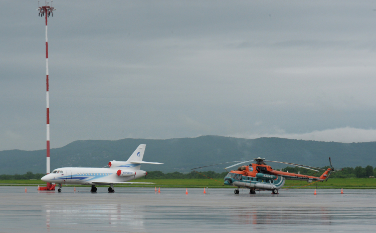 Основа парка «Газпром Авиа» — Boeing 737, Dassault Falcon (на фото) и Sukhoi Superjet 100