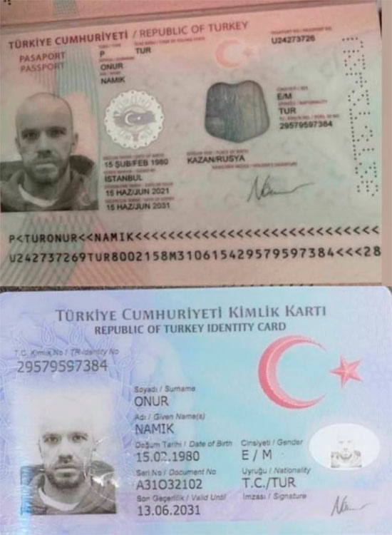 Следователь указал, что обвиняемый может скрыться, так как у него есть паспорт гражданина Турции с измененными данными, которые не совпадают с паспортом РФ