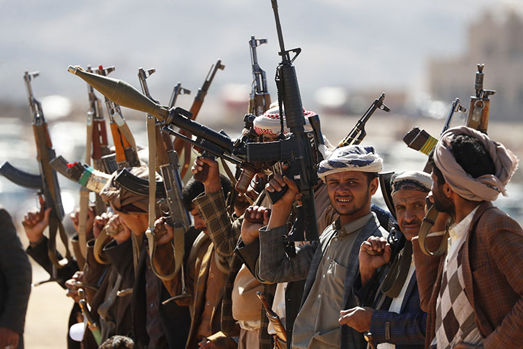 «В последние годы в ходе гражданской войны хуситы взяли под свой контроль большую часть населенных пунктов йеменских территорий, крупных и средних городов, включая столицу Сану»
