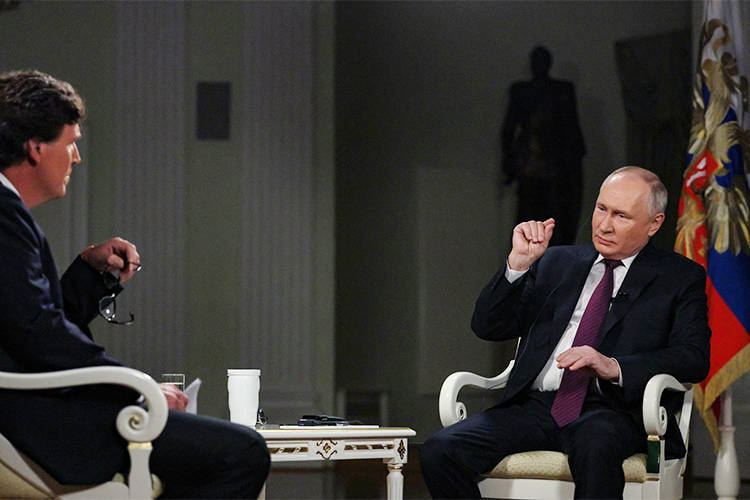 Западная пресса не оставила беседу Путина и Карлсона без внимания и ожидаемо подвергла его критике