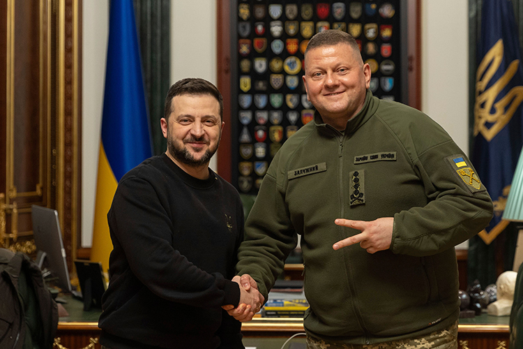 Владимир Зеленский сместил с должности главнокомандующего Вооруженными силами Украины (ВСУ) Валерия Залужного