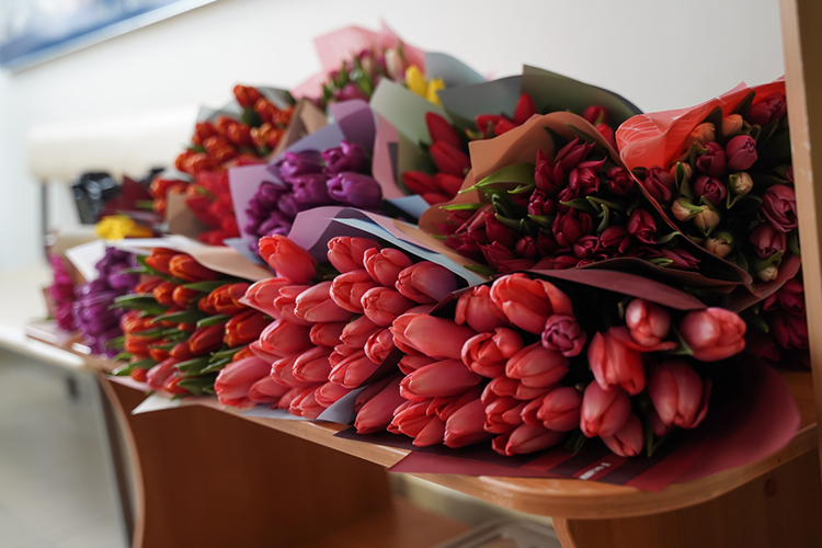 Только на тюльпан ценник поднялся на 25%. Если в прошлом году средняя цена была 120 рублей за цветок, то в этом в розницу — от 150 рублей