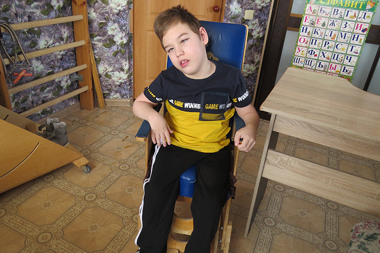 У одиннадцатилетнего Арсения Гоцкого из Зеленодольска детский церебральный паралич