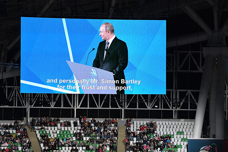 Путин на церемонии закрытия чемпионата WorldSkills