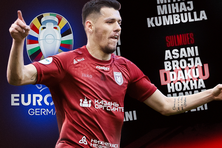 Форвард «Рубина» Мирлинд Даку попал в состав сборной Албании на чемпионат Европы