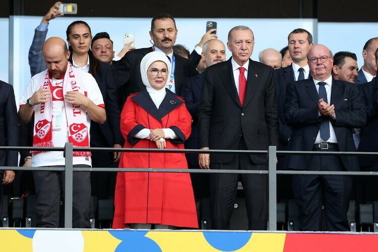 Эрдоган с супругой и сыном
