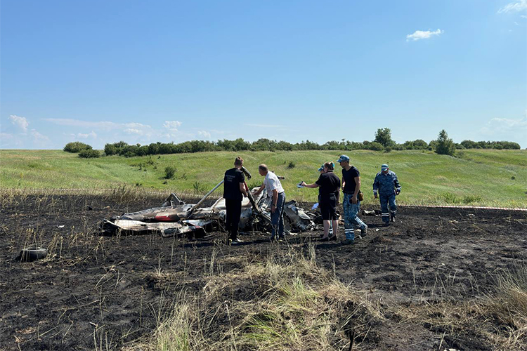 Прогулочный легкомоторный самолет Cessna-172 упал сегодня около поселка Камское Устье в Татарстане около горы Лобач