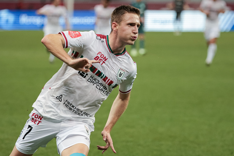 Александар Юкич оформил свой первый гол за «Рубин»