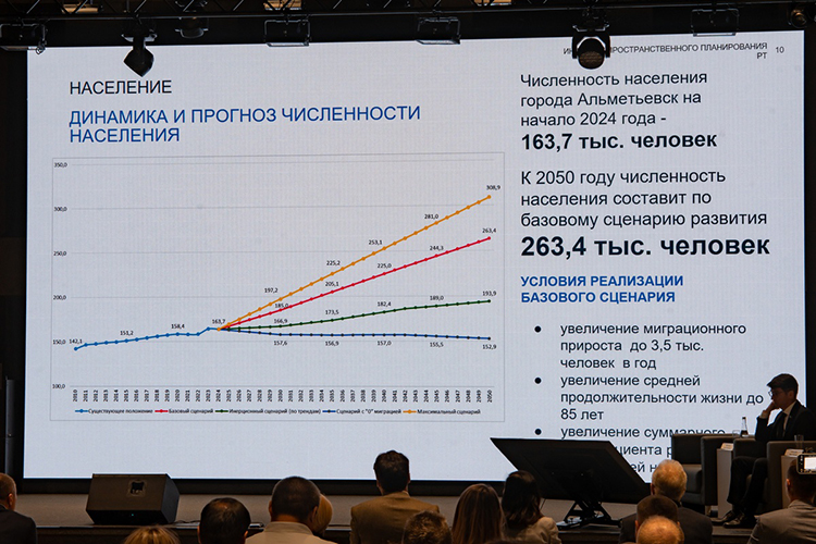 Слайд с возможной динамикой населения Григорьев назвал «очень важным»