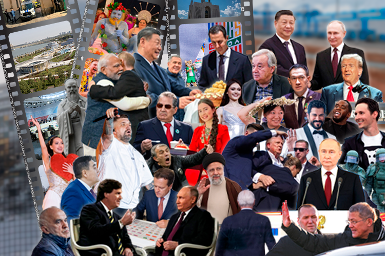 100 событий 2024 года в 100 фото: чак-чак на саммите БРИКС, задержания, новые дороги, Трамп и Олимпиада