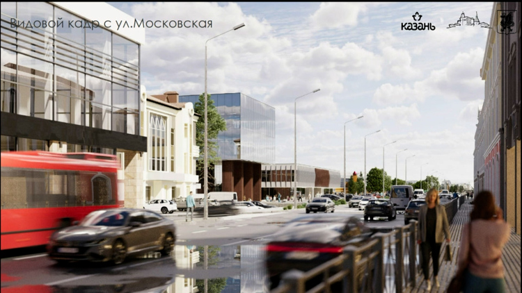 Вид на фасад со стороны улицы Московская