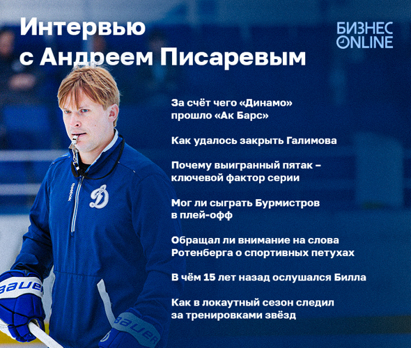 Интервью Андрея Писарева — тренера «Динамо»