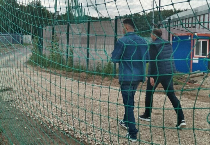 Даку появился на базе в компании спортдиректора «Рубина» Константина Дзюбы