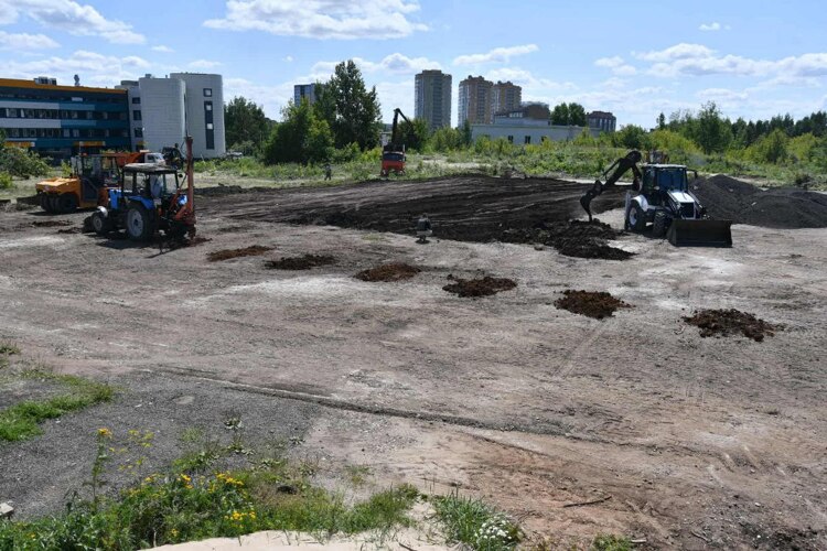 Территория, где построят Воскресенский собор