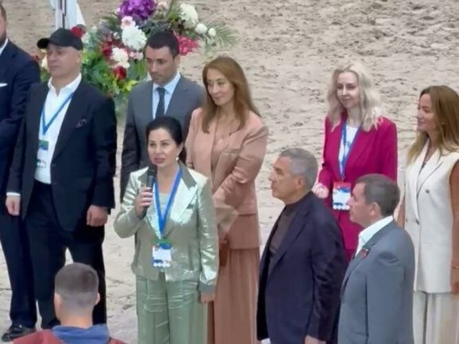 Марина Сечина на открытии Кубка по конкуру