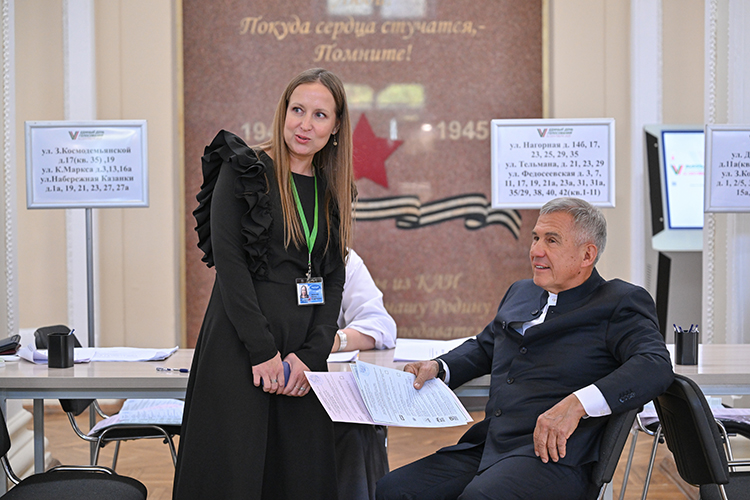 Если в 2020 году Рустам Минниханов набрал 83,27% голосов, то теперь — почти «путинские» 88,09%
