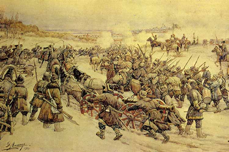 Петр Урусов (урожденный Урак, сын ногайского бия Джан-Арслана) вместе с Ададуровым был поставлен во главе отряда татар казанских, романовских и арзамасских, воевавших против Ивана Болотникова. Они сыграли заметную роль в подавлении восстания