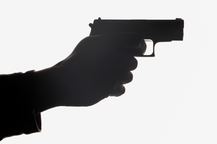 На ворвавшихся сотрудников вооруженный Сальцин отреагировал агрессией, выхватив пистолет из-за пазухи, и стал угрожать оперативникам: взвел курок, направил на одного из них и начал кричать, чтобы его пропустили к двери, иначе он выстрелит