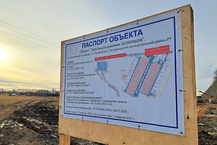 Структурно эта площадка будет относиться к пестречинскому филиалу ООО «Птицеводческий Комплекс «Ак Барс» в селе Ленино-Кокушкино, где на сегодняшний день уже выращивается 1,5 млн голов бройлеров. Расстояние между двумя площадками — примерно 10 км