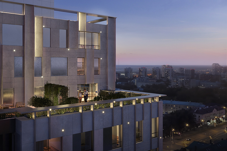 Доступны и квартиры с террасами и патио &mdash; превосходный вариант для тех, кто решит взять максимум от видовых характеристик жилого комплекса