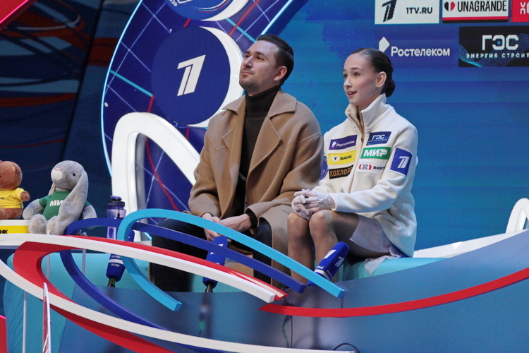 Дина Хуснутдинова с тренером Даниилом Глейхенгаузом