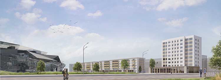 В целом благоустройство жилого квартала &mdash; фасады и дворы &mdash; обойдется примерно в миллиард рублей