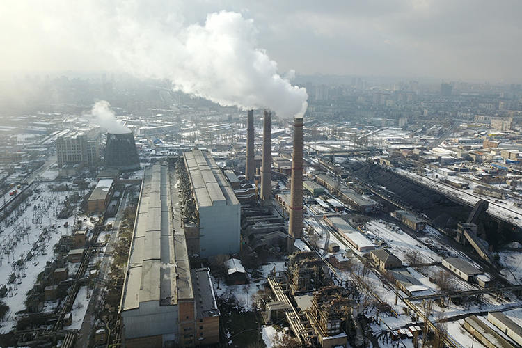 Дарницкая ТЭЦ в Киеве