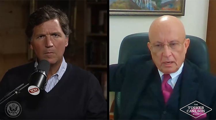 Российский политолог Сергей Караганов дал интервью американскому журналисту Такеру Карлсону