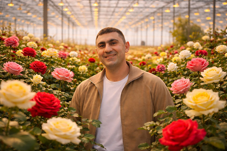 Миллионы алых роз: курьер из Мамадыша «вырастил» бизнес до огромного розария