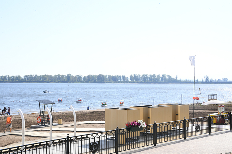 Обновленный городской пляж в Елабуге
