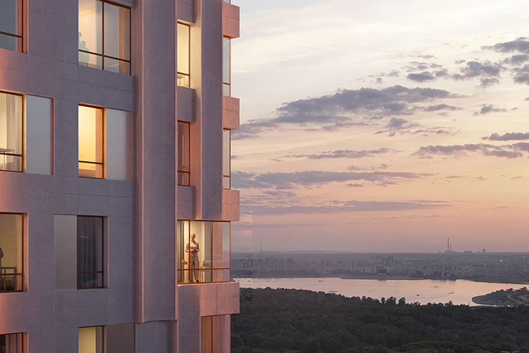 Проект предлагает концепцию «вертикального города», которая примиряет две наши вечные противоположности: желание находиться в гуще событий и потребность в приватности