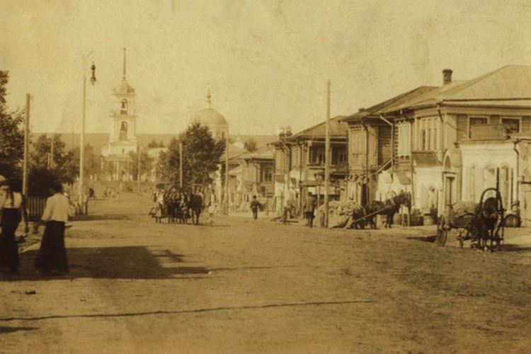 Улица Центральная в Набережных Челнах в начале XX века