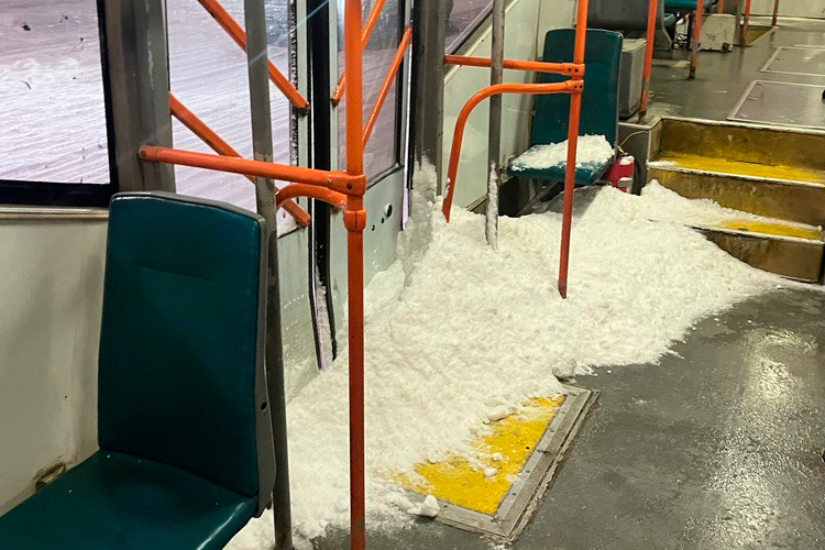 Ситуация в одном из трамваев