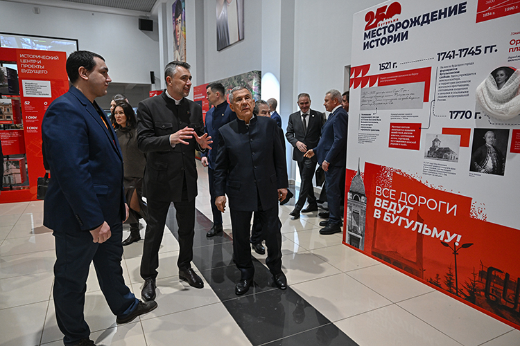 Бугульма &mdash; исторический город с красивой архитектурой и талантливыми людьми, подчеркнул Минниханов