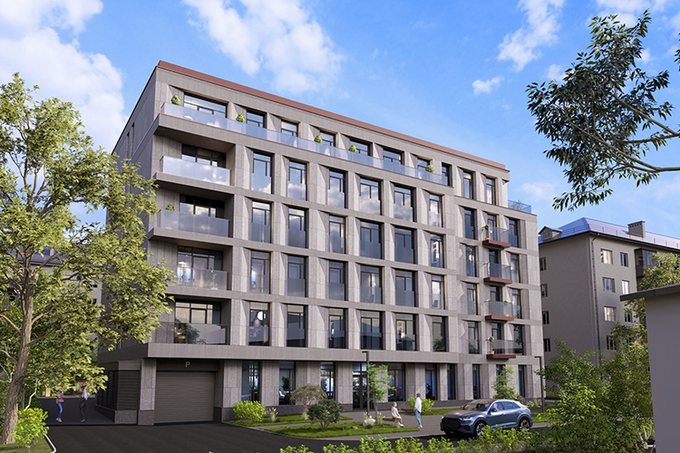 Поэтому у архитектора Радика Валиахметова получился спокойный, сочетающийся с окружающей застройкой 6-этажный дом на 40 квартир, при этом жилье современное