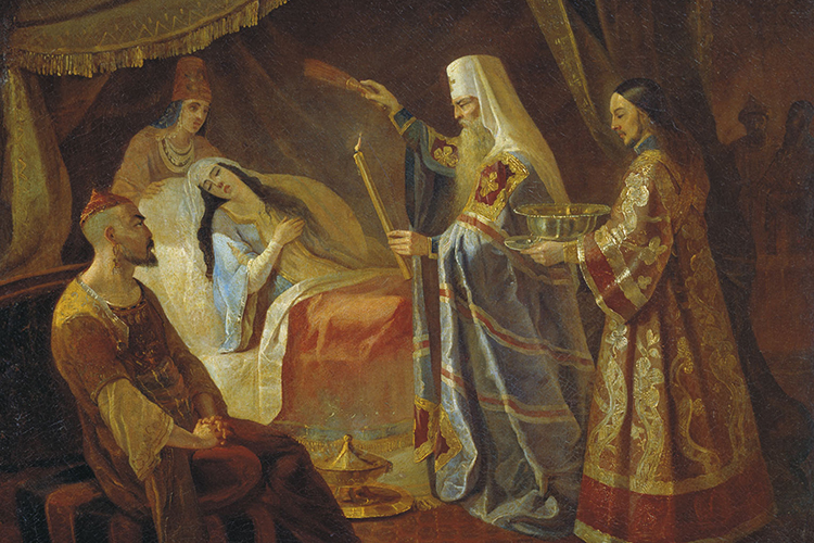 Святитель Алексий исцеляет ханшу Тайдулу