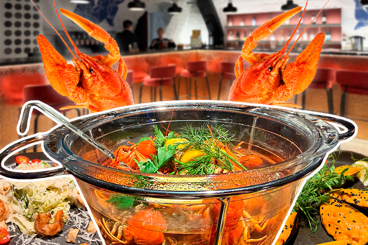 «Рыжий рак»: еда со дна, море пива и «Склероз» на Булаке