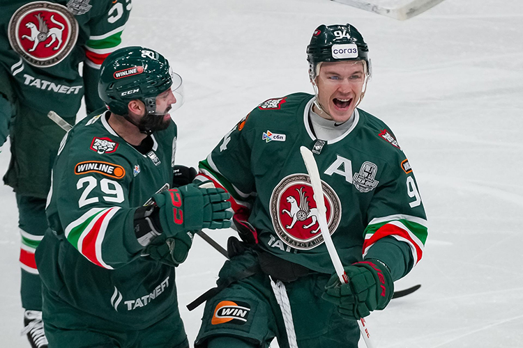 Два гола за 48 секунд: еще одна победа «Ак Барса» над «Трактором»