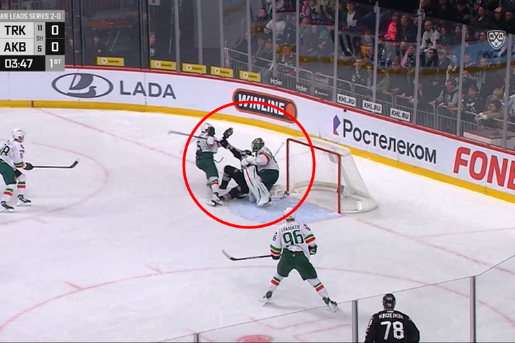 Момент с ударом Билялова