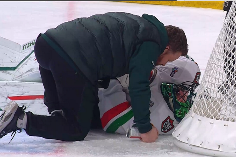 Билялов не мог подняться, но матч доиграл