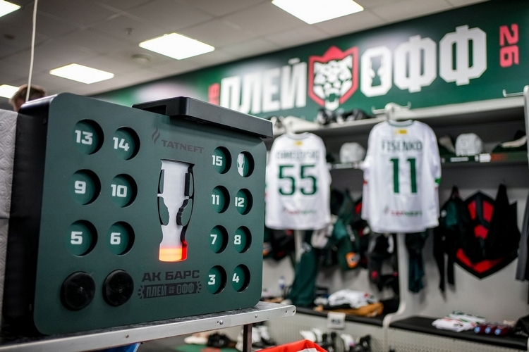 Раздевалка «Ак Барса» в Челябинске